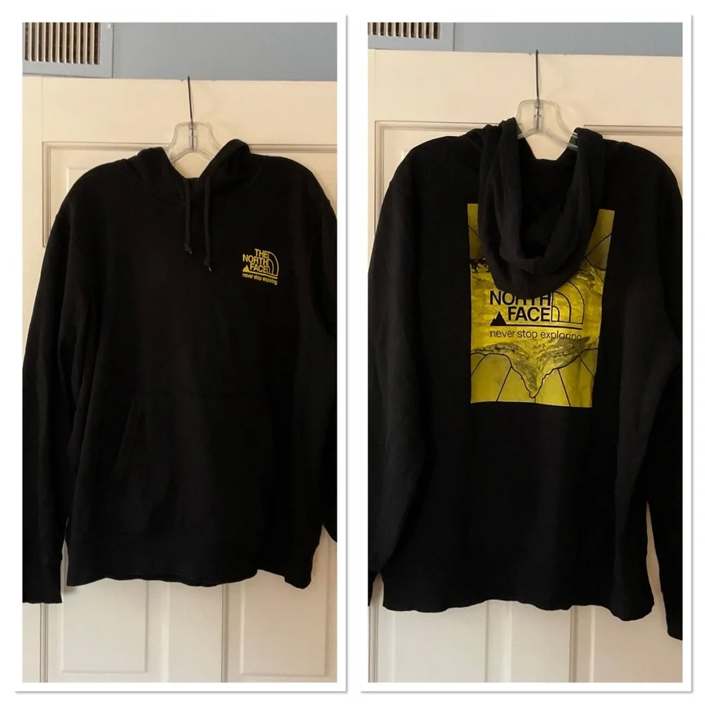 The North Face Men’s NSE Hoodie Sweatshirt Never Stop Exploring Black Size L